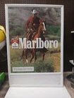 Vintage Marlboro  Cigarettes Metal Tin Sign 1980s MARLBORO-MAN  cowboy horseman