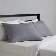 Standard Pillowcases Set of 2 - Lightweight, Super Soft Easy Care Microfiber,