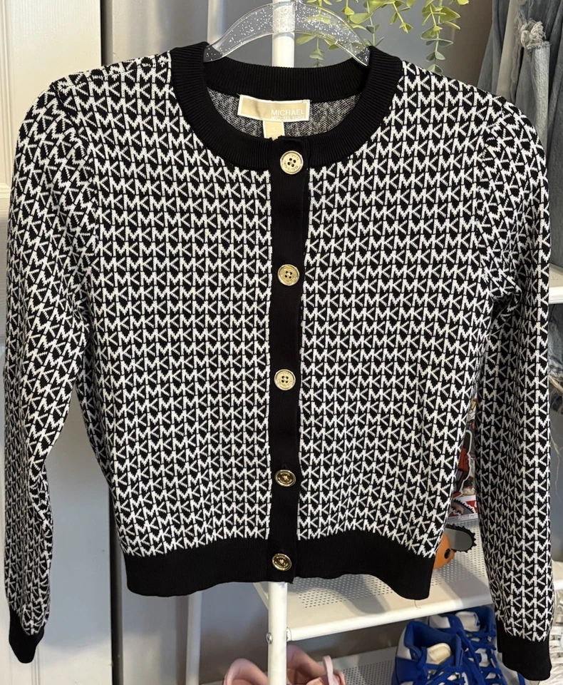 Suéter Cárdigan Recortado Michael Kors Talla Pequeña
