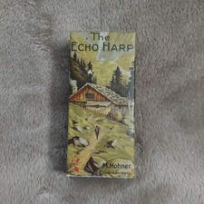 Vintage M Hohner Echo Harp Bell Metal Reeds 2 Sided Harmonica Key C/G - Germany