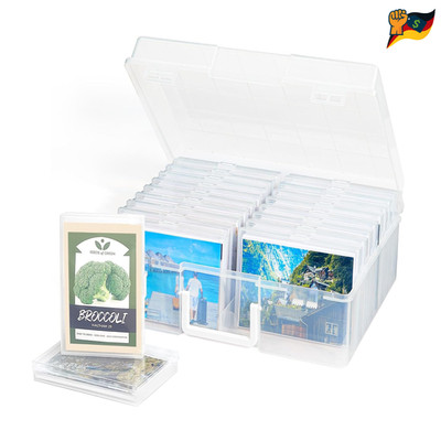 Fotoboxen Aufbewahrungsbox PP Kunststoff 10 15 cm 18 Stück