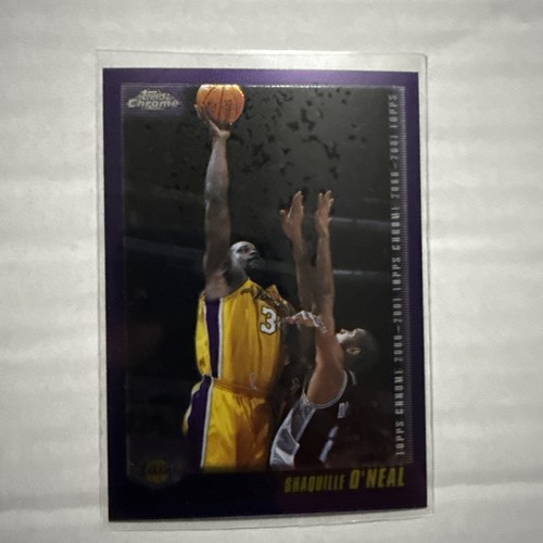 2001 Topps Chrome Purple Shaquille O'Neal Color Match #8