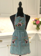 Beatiful Artisanal Apron with Delicate Embroidery S/M - Style 1
