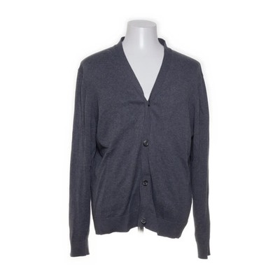 Pier One, Strickjacke, Herren, Größe: XXL, Grau, Baumwolle, Fischgräte #BOJ