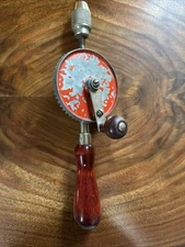 Fulton Value Leader Hand Crank Egg Beater Style Drill Vintage