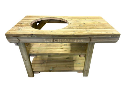 Big Green Egg Kamado, Heavy Duty BBQ Circular Cut Out To