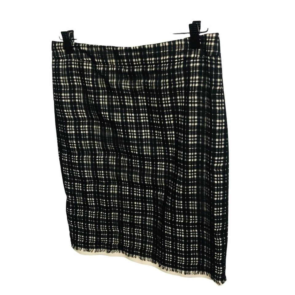 Anna Molinari Mezcla Seda Escotilla Estampado Carrera Negocios Falda Lápiz Italiana TALLA 4 Foto 2 de 4