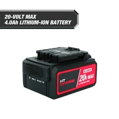 Hyper Tough 20V Max 4.0Ah Lithium Ion Battery Pack Rechargeable Power Tool New