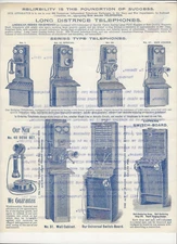 SUPER Orig. 1899  Graphic Adv. LH - AMERICAN ELECTRIC TELEPHONE CO., Chicago, IL