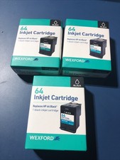 3 pack Wexford 64 Black Inkjet Cartridge