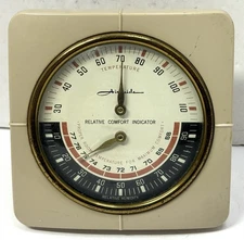 Vintage Airguide Relative Comfort Indicator Desk Model Humidity Temperature