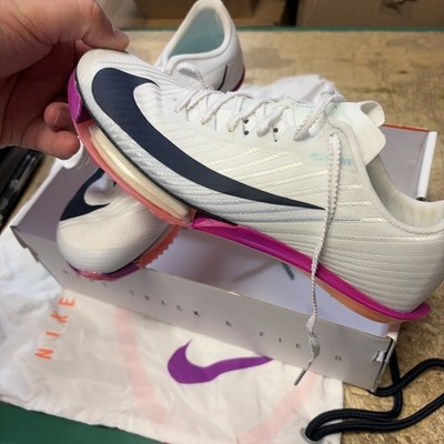 Men Sz 6.5 Nike Air Zoom MaxFly 2 (FD8395 100) Sprinting Track Spikes Noboxlid