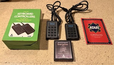 Atari 2600 Keyboard Controller CX-50 in OVP & Spiel Brain Games getestet