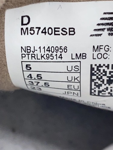 Women 6.0US New Balance Low-Cut Sneakers/Cml/M5740Esb - Picture 5 of 5