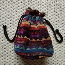 Pochette donna Missoni multicolore motivo geometrico coulisse quasi mai usata unica