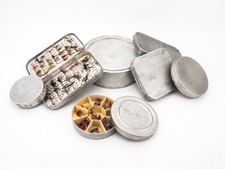 COLLECTION OF ALLOY TINS - LEADER BOX/ FLY BOXES (RICHARD WHEATLEY ETC)
