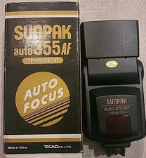 SUNPAK Auto 355-AF Thyristor Shoe Mount Flash...