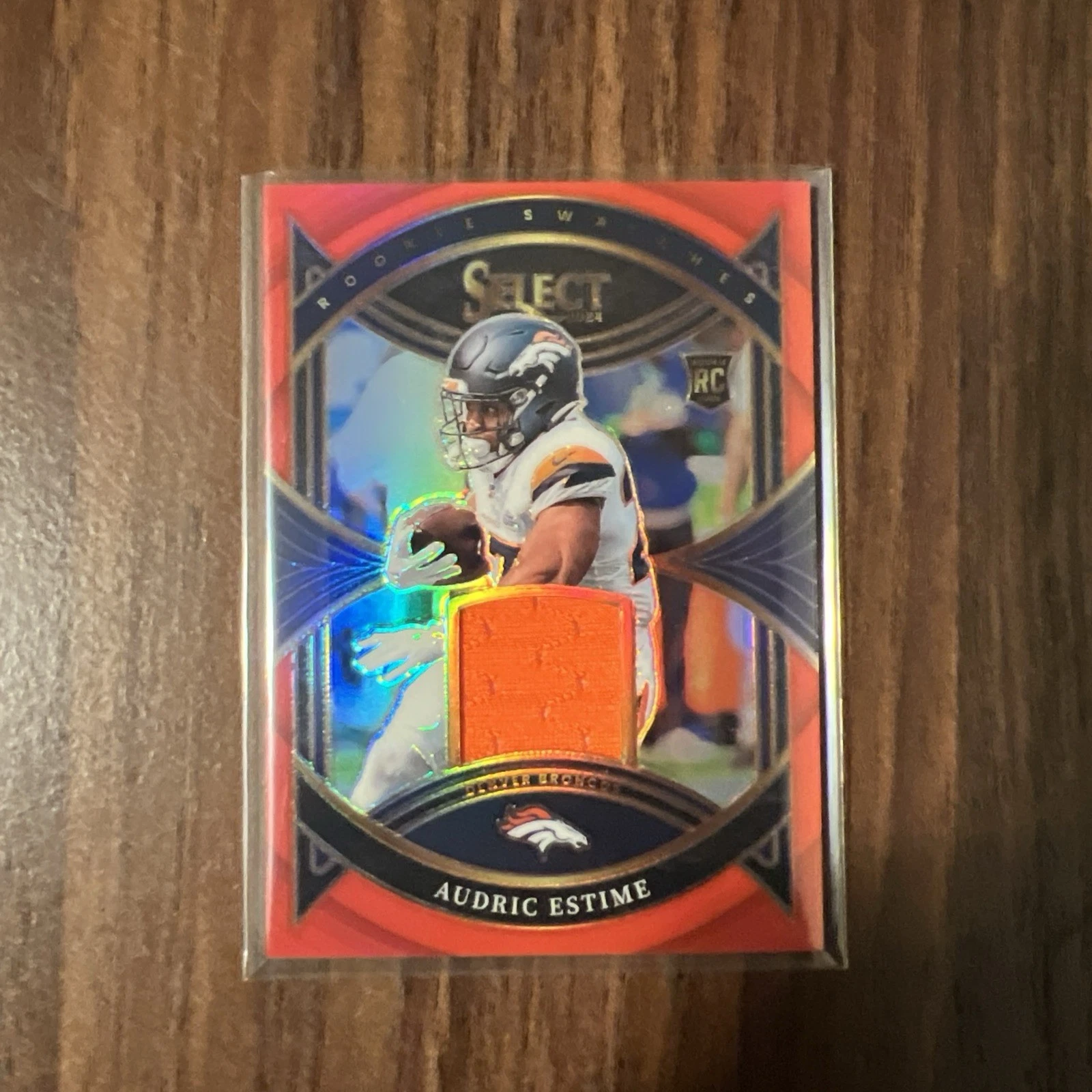 Audric Estime Panini Select Rookie Swatches #RSAEE Base
