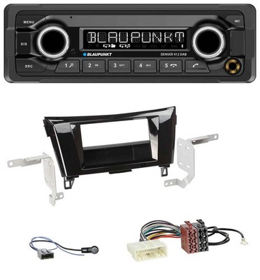 Blaupunkt Bluetooth DAB MP3 USB Autoradio für Nissan X-Trail 2014-2022 Klavierla
