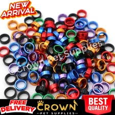 Aluminium 8mm Leg Rings Band Foot For Race Pigeon Bird Chicks Quail Doves 20PCS