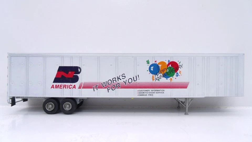 Bowser HO Custom 53' Burlington Northern BN Van Trailer ONLY For Flat Train Car - Image 2 of 4