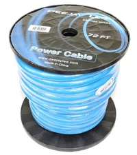 Deejay LED TBH072BLUEMIX * 72 Foot Zero Gauge Thick Type Power Cable For Heavy