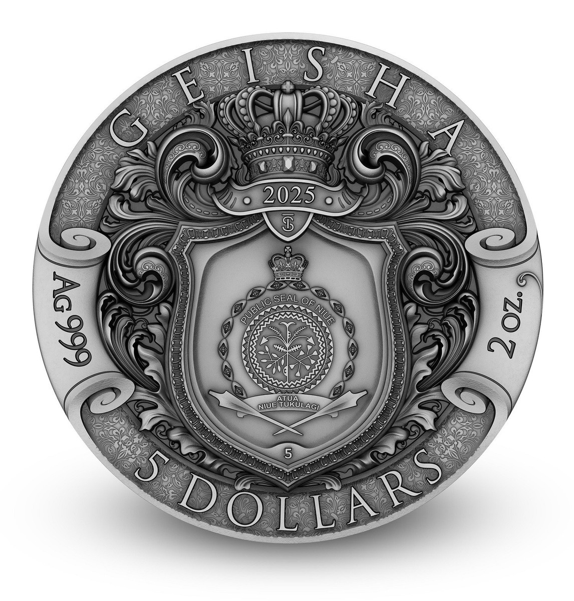 Silver coin Geisha 2 Oz 5$ Niue 2025 | eBay