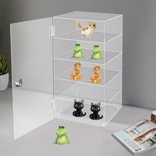 Retail Store Acrylic Display Case w/Keys, Countertop Display Case Clear Showcase
