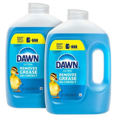 #ad #ad Dawn Dish Soap Refill Jug 51.5oz 2 Pack Powerful Blue Liquid Detergent $27.20
