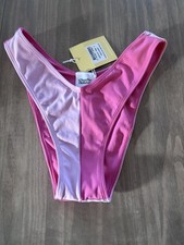 Charlie Holiday Pink Carla Brief Bikini Bottoms Size Small New With Tags