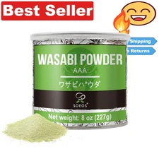 8oz Wasabi Powder - Freshly Ground Japanese Horseradish for Versatile Dishes