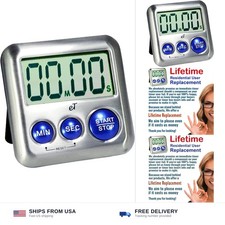 Elegant Digital Kitchen Timer Stainless Steel...