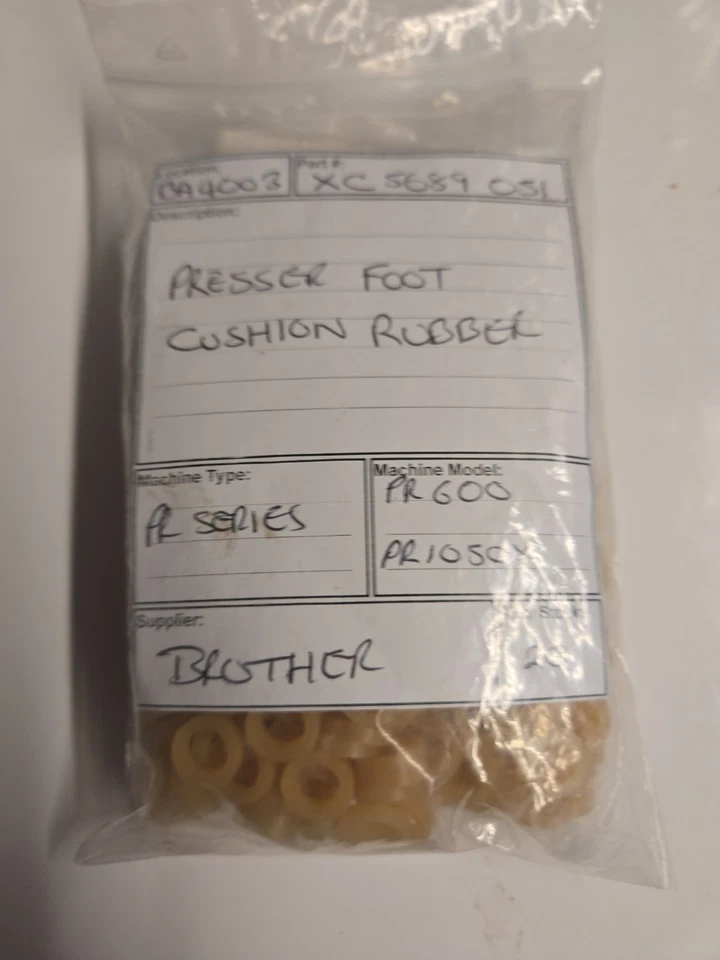 6 xBrother PR600 PR620 PR655 PR670 PR1000 Presser Foot Cushion Rubber XC5689-051 - Image 2 of 2