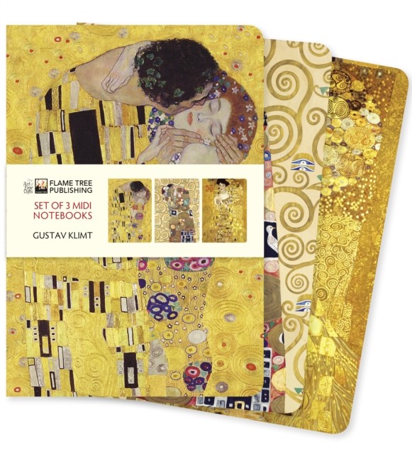 Gustav Klimt Set of 3 Midi Notebooks (Notebook / blank book)