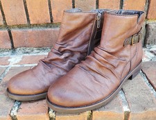 *TRAMPAS DESNUDAS*Callahan*Botas de tobillo●Talla 8,5●Cuero sintético recién pulido●Bonitas/Limpias