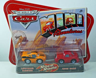 Mattel Disney Pixar Cars Mini Adventures Lightning McQueen & Chick