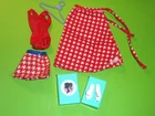 Vintage Barbie GROWING UP SKIPPER ORIGINAL SWIMSUIT MINI SKIRT WRAP SKIRT SHOES