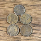 5- 1917 Wheat Penny NO MINT