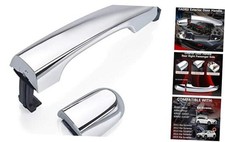 Exterior Door Handle Passenger Side Chrome Handle Replacements for Rear Right