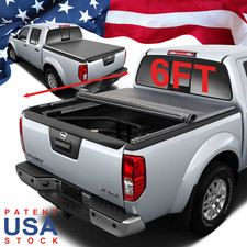 Soft Roll-up Bed Tonneau Cover For 2005-2025 Nissan Frontier 6ft 73.3in