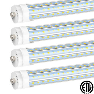 120W 8FT T8 LED Shop Lights FA8 Single Pin Garage LED Tube Light Bulbs 6000K 8'