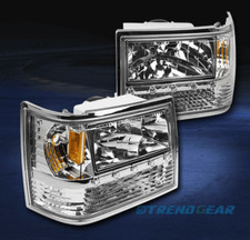 For 1993-1998 Jeep Grand Cherokee Led Chrome Headlights Corner Bumper 3in1 For 1993-1998 Jeep Grand Cherokee Led Chrome Headlights Corner Bumper 3in1