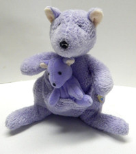 Carters Baby Kangaroo Joey John Lennon Yoko Ono Imagine Purple Plush 7  