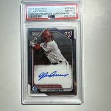 DYLAN CREWS 2024 Bowman Chrome 1st Prospect Auto #CPADC * PSA 10 GEM *mm