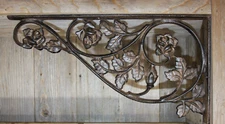 1- EXTRA LARGE SHELF BRACKETS,ROSE GARDEN DECOR,SHELF SUPPORTS,CORBELS, B-20