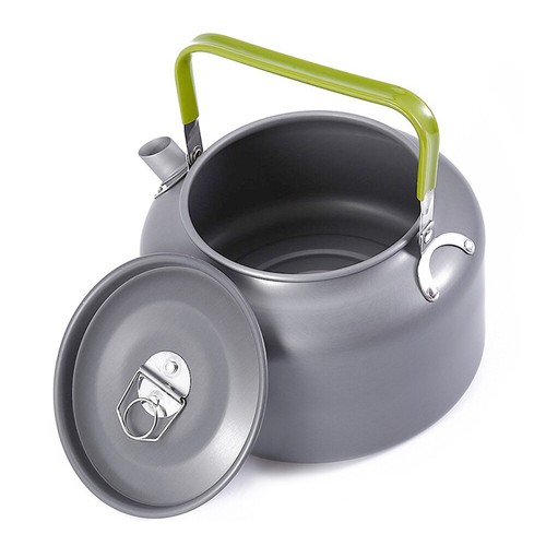 Hervidor de agua para camping al aire libre de 0,8 L/1,2 L/1,8 L utensilios de cocina para mochileros senderismo cocina - Imagen 10 de 11