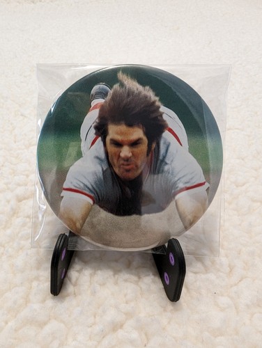 3" Button Badge Pin ~ Cincinnati Reds ~ Pete Rose ~ Charlie Hustle ~ NEW - Picture 6 of 6