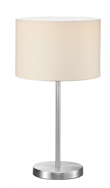 Kunstvolle 1-Flg Tischleuchte Hobbyzimmer Schalter Nickel Matt Weiß Licht Lampe-image