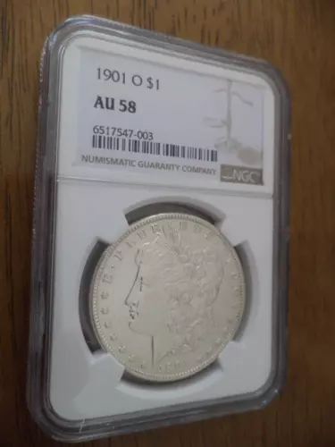 1901 O Morgan Silver Dollar NGC AU58