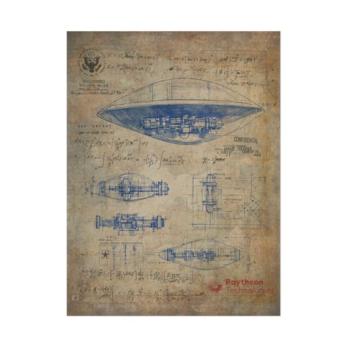 TOP SECRET UFO BLUEPRINT Wall Art, Alien Physics Math Classified Area 51 Poster - Picture 17 of 17